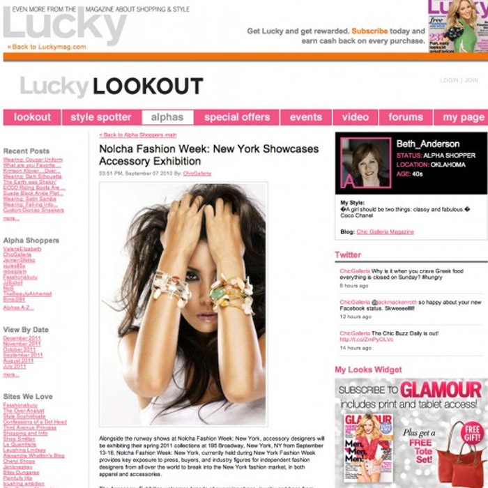 Adha Zelma In Lucky Mag’s Style Spotter