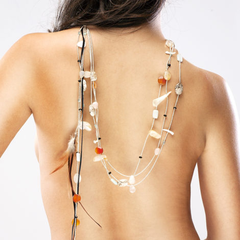Skin Gemstone Necklace by Adha Zelma