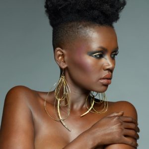 Canens Gold Statment Earrings