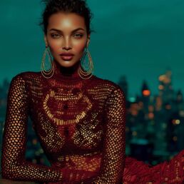 Honey-Teardrops earrings adha zelma