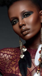 Adha Zelma-Oya Feather Earrings