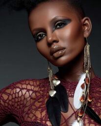 Adha Zelma-Oya Feather Earrings