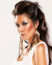 Sly Gemstones Feather Earrings - Adha Zelma