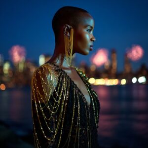 Soft Reign Gilded Chain Ear Cuff